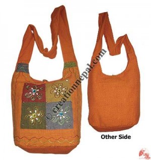 Four flower patch BTC lama bag