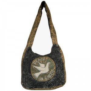 Peagon patch cotton stone wash bag