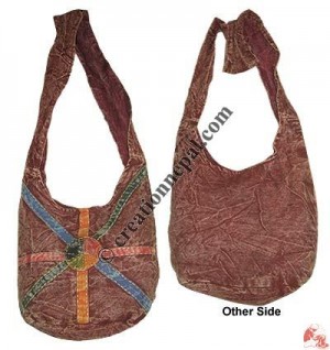 Peace patch stone wash kids lama bag