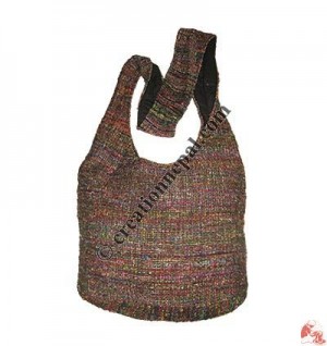 Recycled silk lama bag