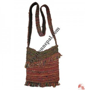 Flap less silk passport bag