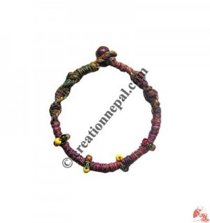 Beads decoration hemp bracelet