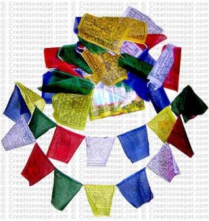 Large size prayer flag (packet of 5 roll)