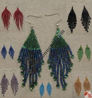 Normal size frills pote ear ring