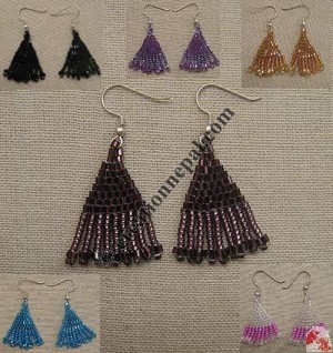 Tiny size frills pote ear ring