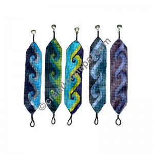 Zebra loom pote bracelet