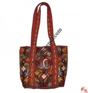 Woolen embroidery ladies bag1