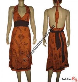 Printed cotton dress