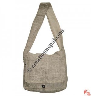 Plain color hemp flap bag