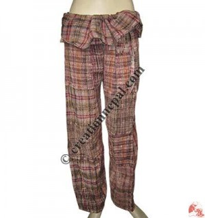 Patch-work stone wash Thai trouser3