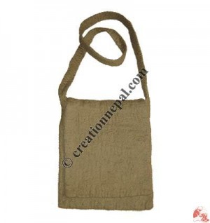 Plain felt flap bag