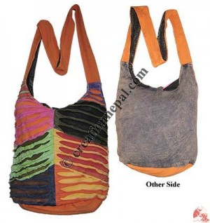 Layer cut design rib lama bag