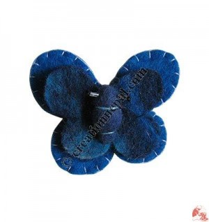 Large size butterfly felt brooch