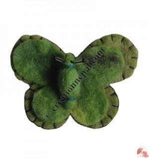Small size butterfly felt brooch