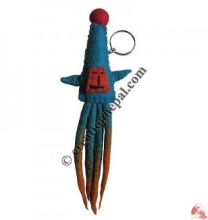 Funny doll felt key ring1