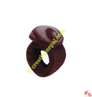 Spiral design felt finger ring