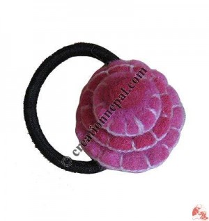 Three-circle felt hair band