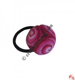 Three-spiral felt hair band
