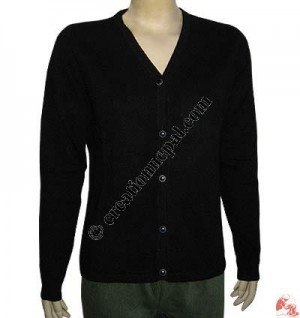 Ladies V-neck cardigan sweater2
