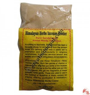 Pure sandalwood incense powder