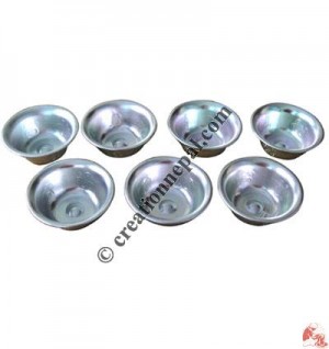 Aluminum metal offering bowl set