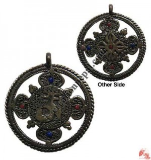 OM-Vajra metal pendant