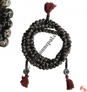 Om Mantra carved beads Mala2