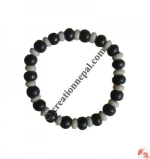 Two color beads wrist band1