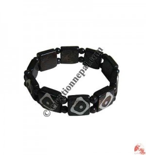 Dots design bone bracelet