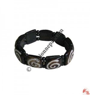 Fine beads chakra bone bracelet