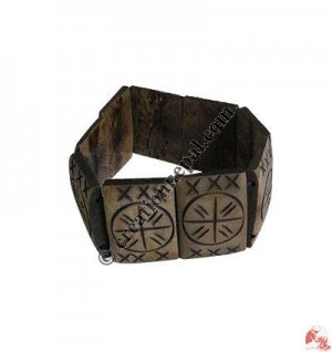 General carved bone bracelet