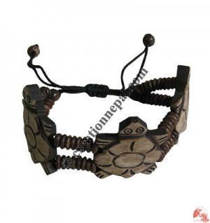 Three turtle bone bracelet