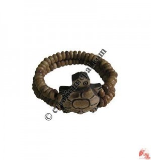 Turtle 2-strand beads wristband