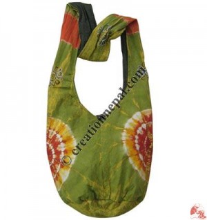 Tie-dye stone wash shyama cotton lama bag