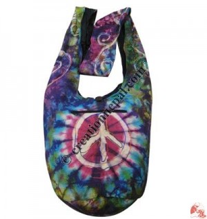 Colorful tie-dye BTC lama bag