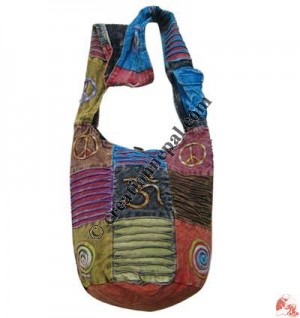 Layer cutting patch-work lama bag5