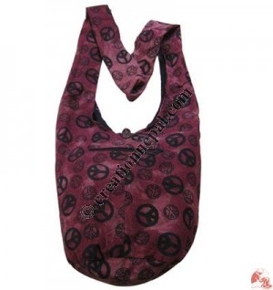 Peace signs prints lama bag