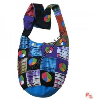 Prints, layer cut and patch-work bag