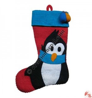 Felted woolen Eve stocking