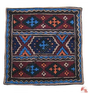 Embroidered cushion cover