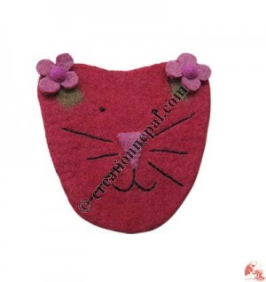 Cat face girls purse
