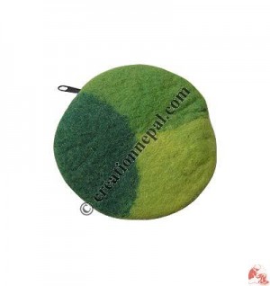 Three color round purse