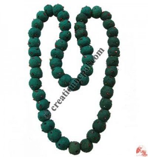 Tiny glass beads decorated balls necklace 3