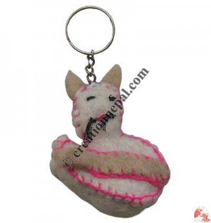 Felt cat Key-ring