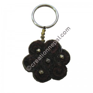 Bunch of cutting beads key-ring