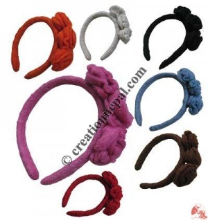 Felt flower head band
