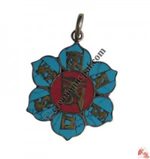 Om Mani mantra lotuspendant