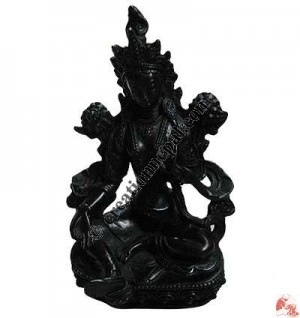 Seven eyes Green Tara  resin statue