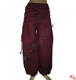 Waist cover cotton trouser