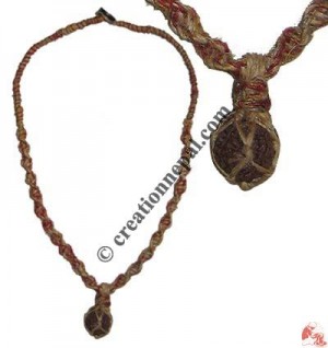 Rudraksha - hemp necklace